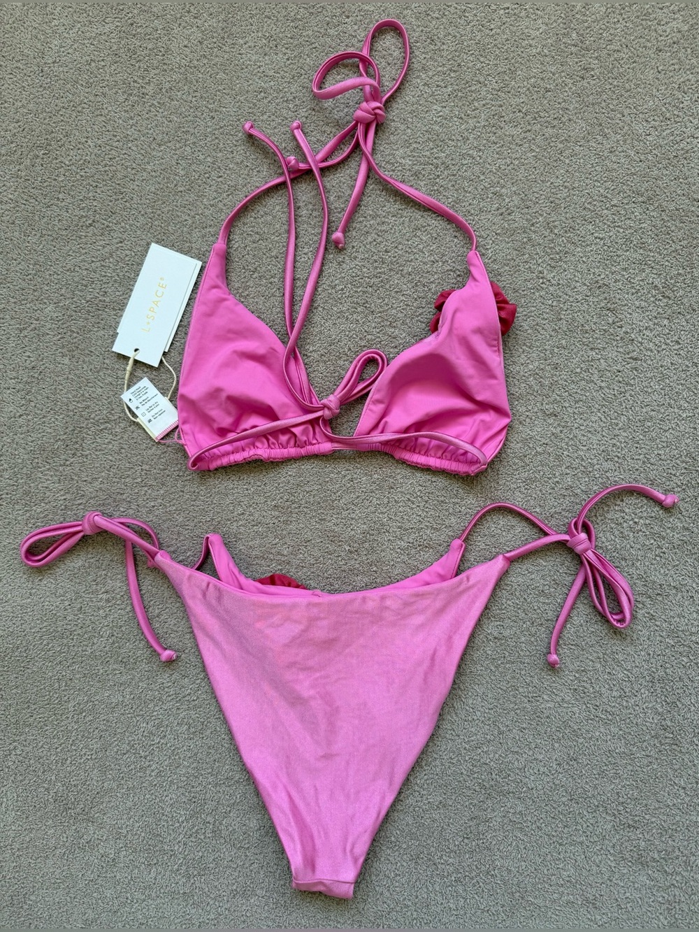 NEW - l*space - SET - Rosette Sofia Top / Lennox Bottom Classic - PINK QUARTZ - Picture 3 of 11